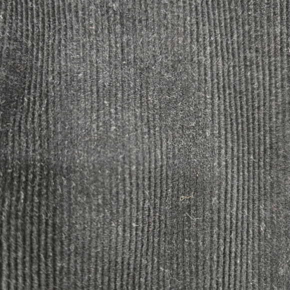 Y2K Black Corduroy Front Button Collared Welt Pockets Classic Jacket Size Large - Picture 8 of 9